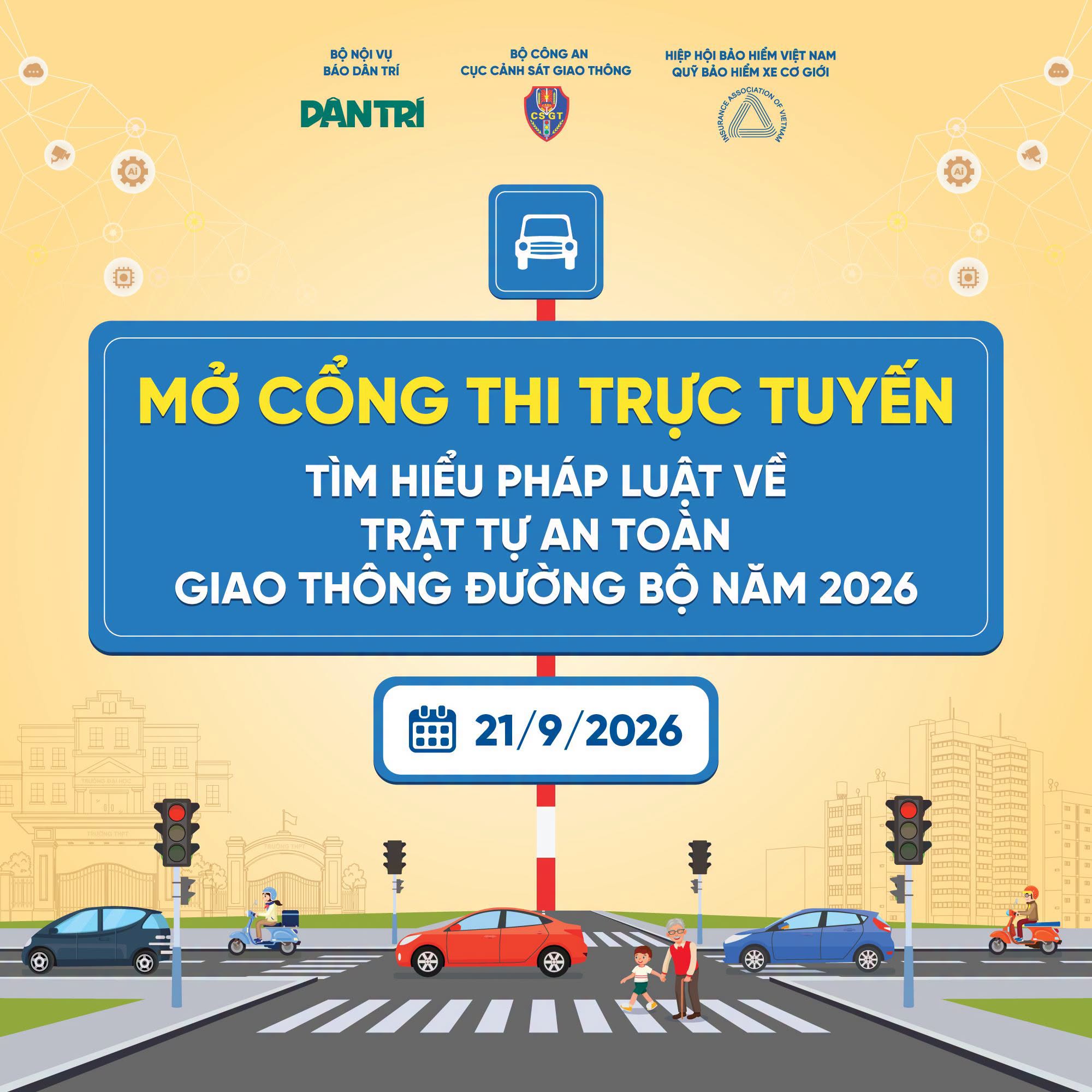 Cuộc thi Tìm hiểu pháp luật về an toàn giao thông chính thức mở cổng